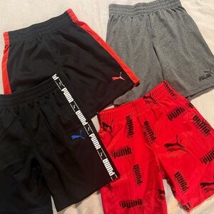 4 pairs of PUMA Athletic Shorts, Boys Size 5/6